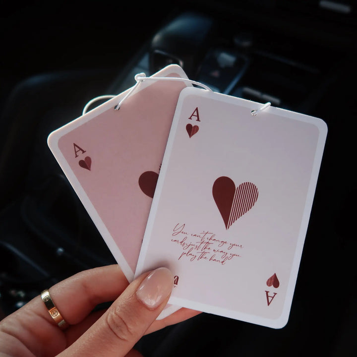 Luxury car fragrance car hanging perfume card, inspired by high-end perfume blends by Yuliya Fragrance.
