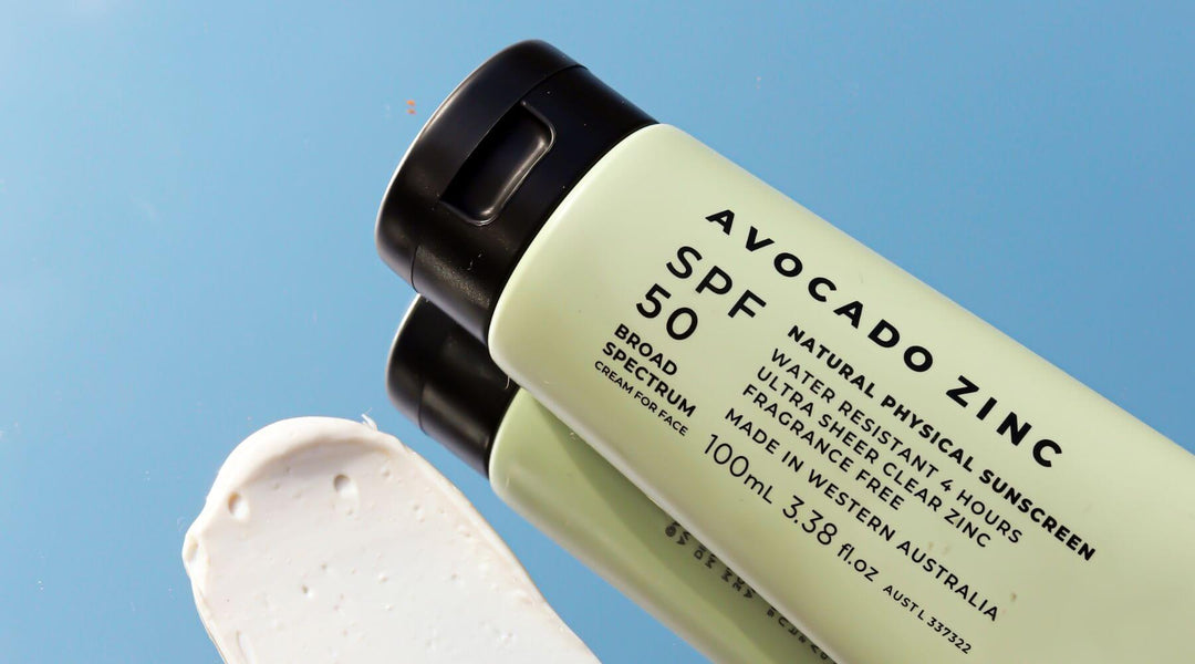 Best Reef Safe Sunscreen Australia on a sky blue background