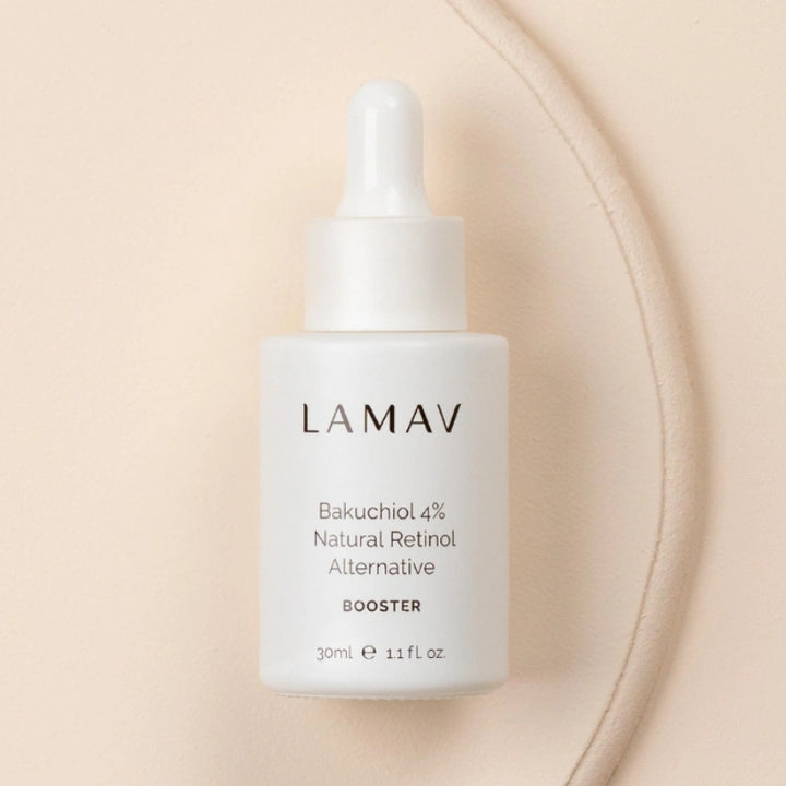 Natural retinol alternative Australia by LAMAV with Bakuchiol and antioxidant-rich botanicals for youthful glowing skin.