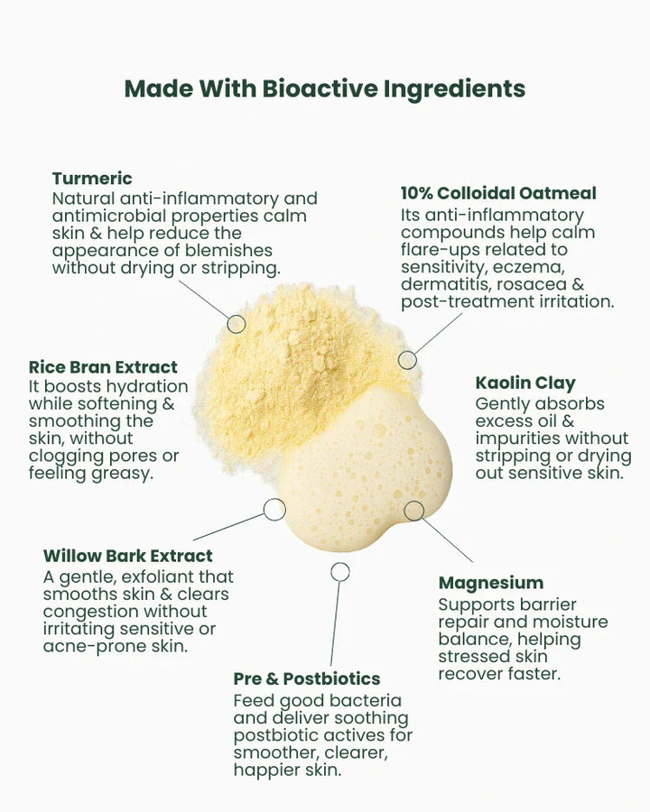 biobod Gentle Rice & Oat Cleansing Powder 50g