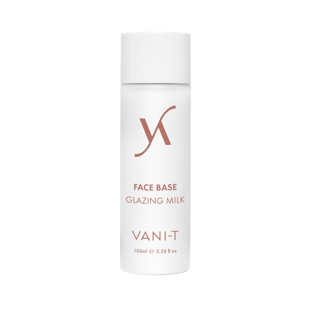 VANI-T Face Base Glazing Milk Australia bottle on a white background.