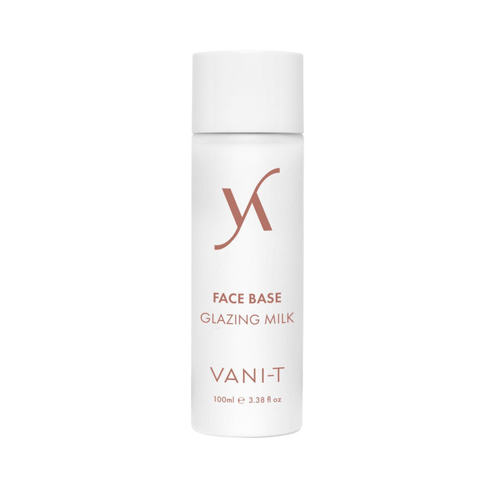 VANI-T Face Base Glazing Milk Australia bottle on a white background.