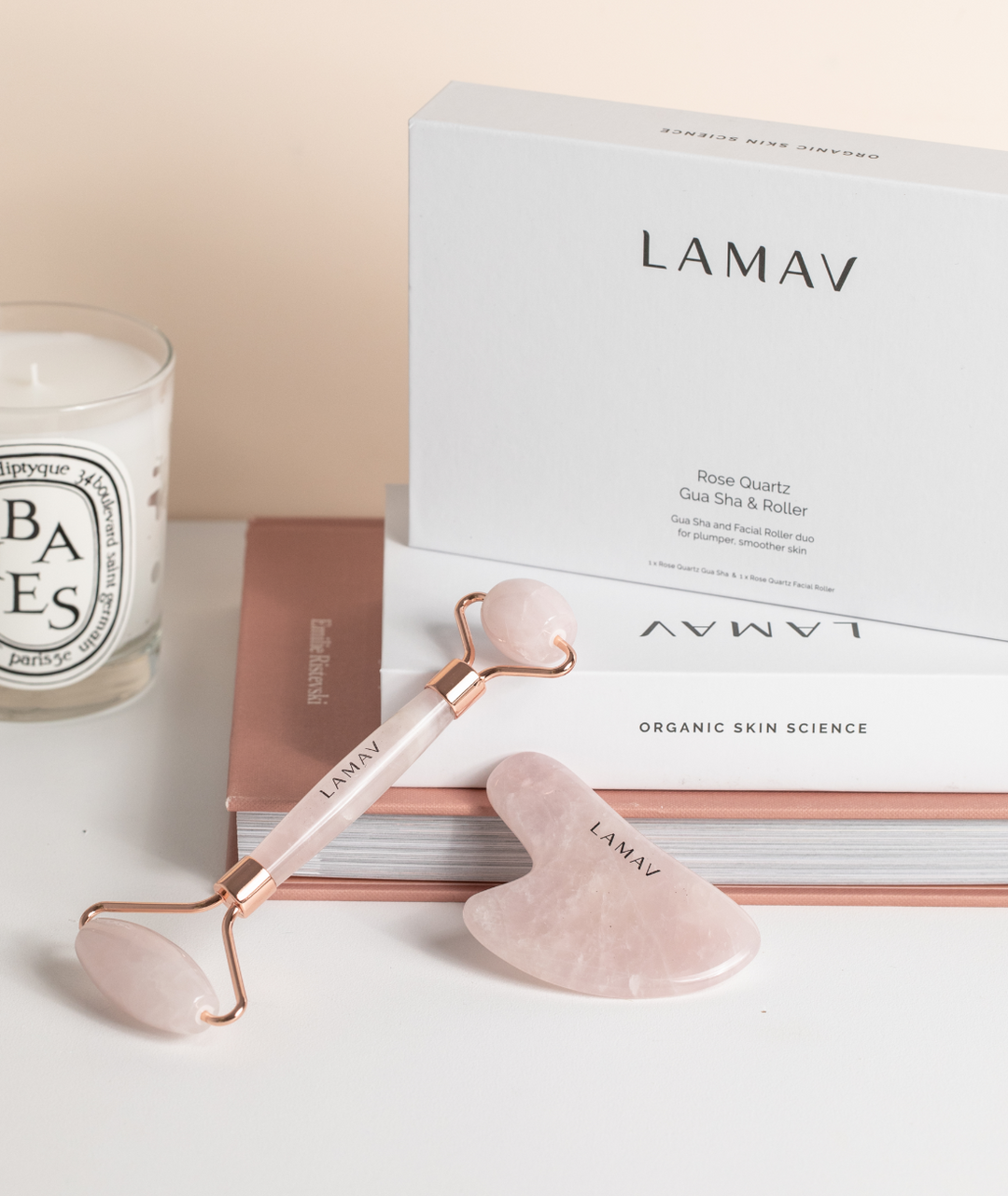 Quartz Gua Sha and Roller Set