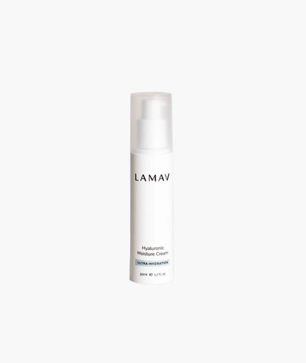 LAMAV Hyaluronic Moisture Cream, a certified-organic hydrating day cream for dry and sensitive skin