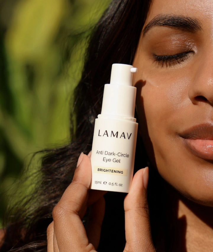 LAMAV Anti Dark-Circle Eye Gel Organic eye cream for dark circles and puffiness