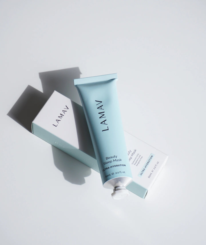 LAMAV Beauty Sleep Mask 60ml natural overnight face mask for dry and dehydrated skin, helping to lock in moisture.