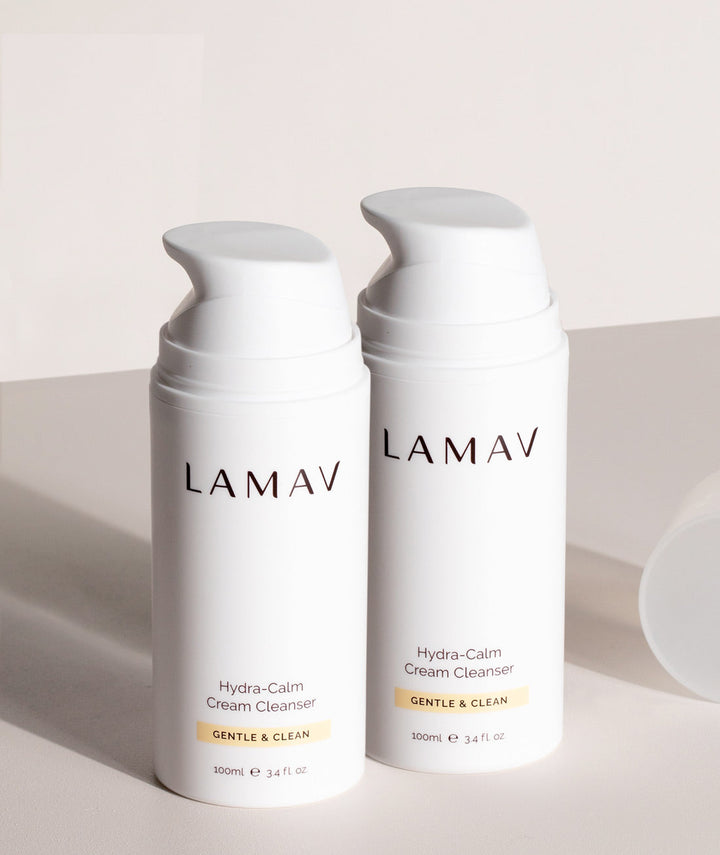 LAMAV organic cream cleanser twin pack, vegan and cruelty-free, Australian made
