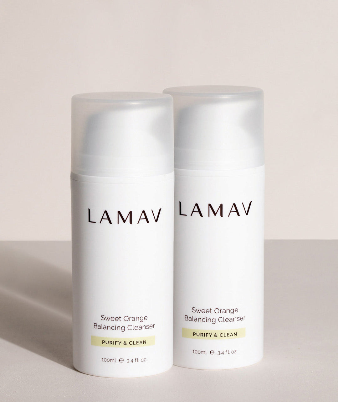 LAMAV Sweet Orange Balancing Cleanser bottle for oily and combination skin