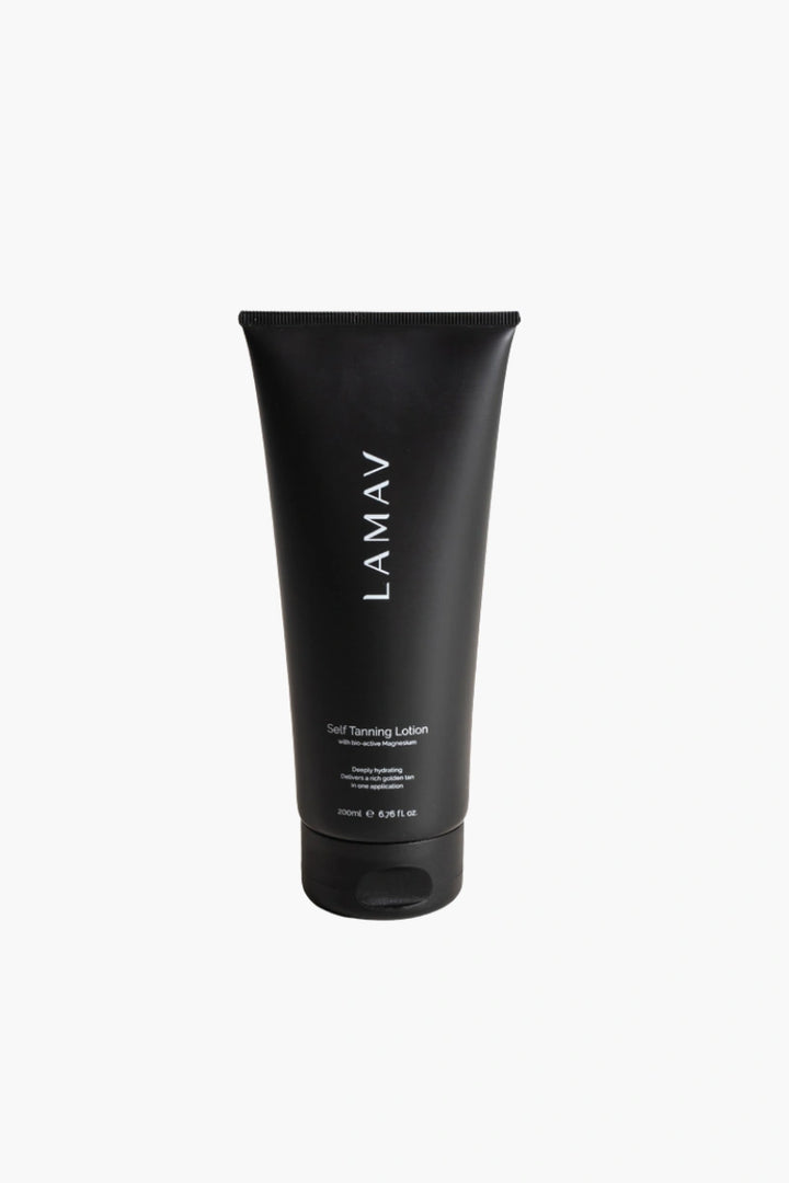 LAMAV Self Tanning Lotion 200ml for a natural golden tan with hydrating skincare benefits and streak-free finish