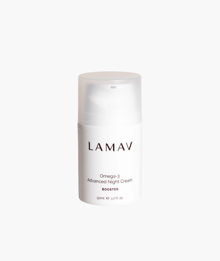 LAMAV Omega-3 Advanced Night Cream on a white background