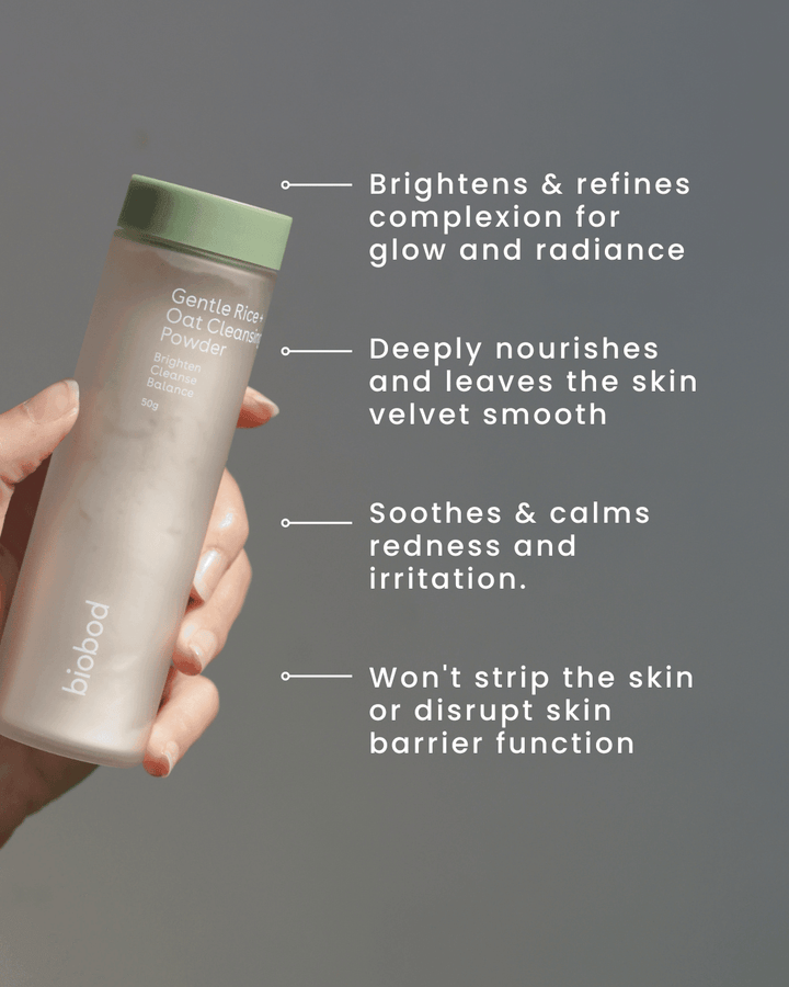 biobod Gentle Rice & Oat Cleansing Powder 50g
