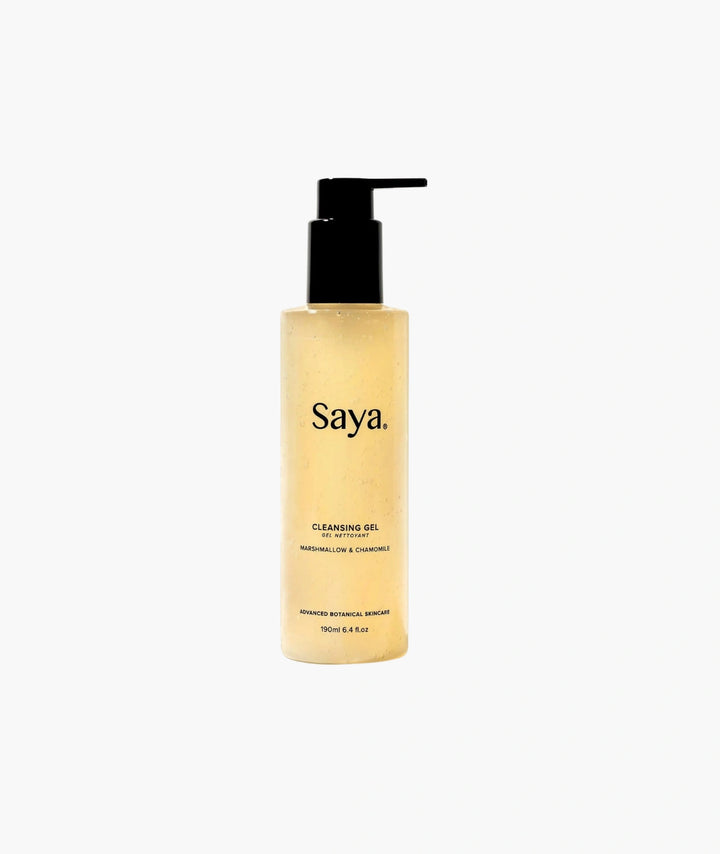 Saya Cleansing Gel 190ml, a gentle botanical gel cleanser for clean, hydrated and refreshed skin.