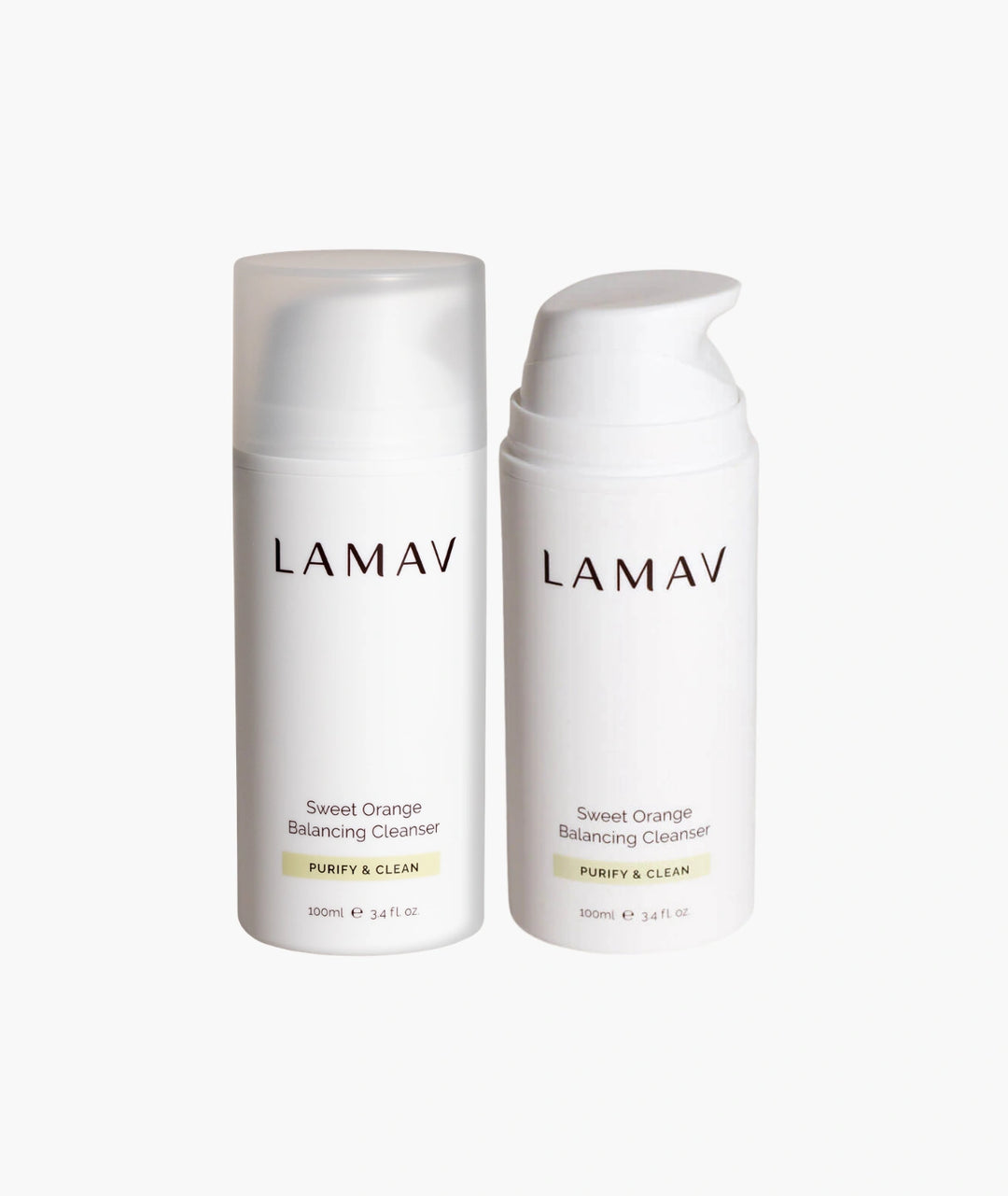 LAMAV Sweet Orange Balancing Cleanser DUO twin-pack, 2 x 100ml organic gel cleanser