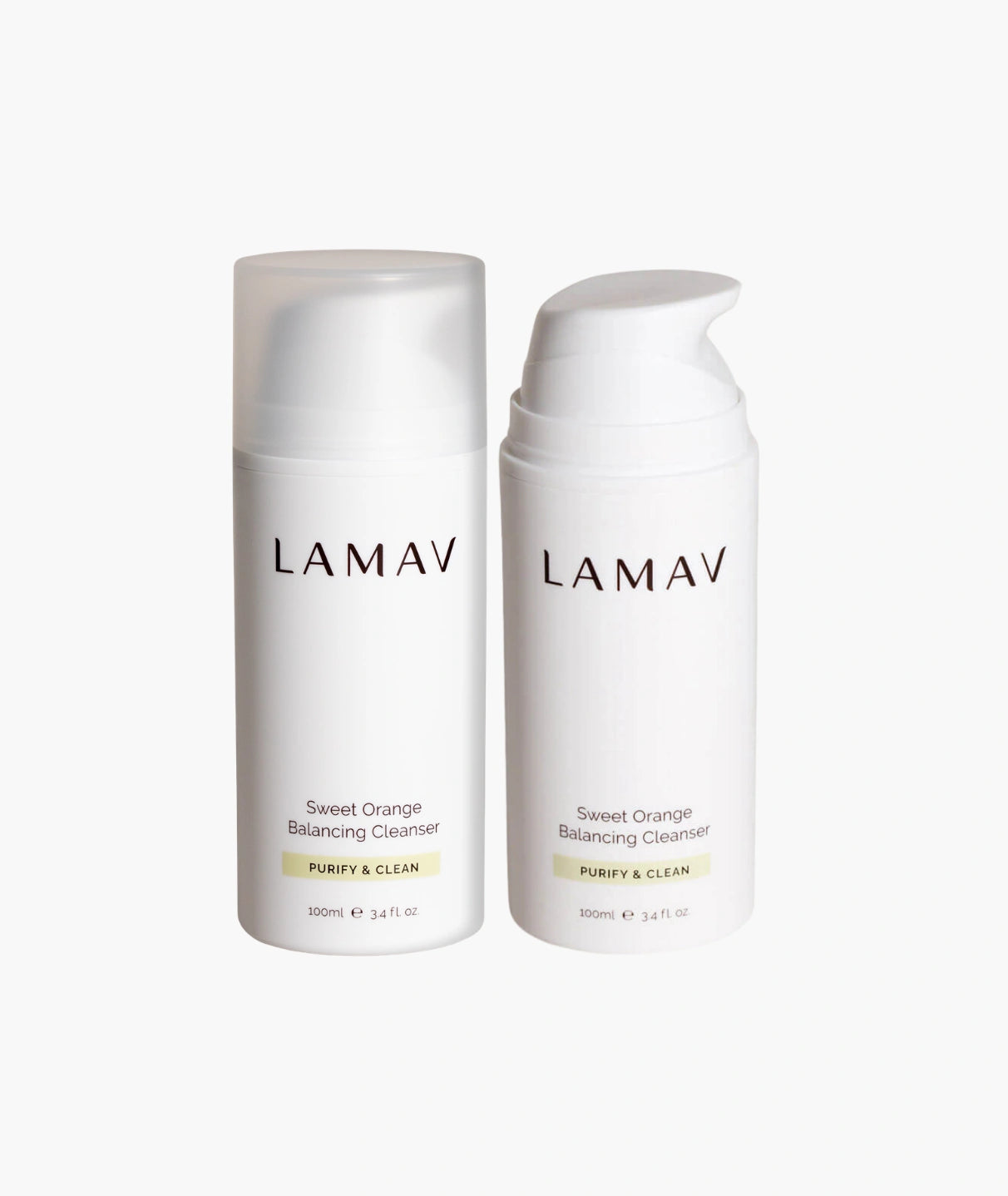 LAMAV Sweet Orange Balancing Cleanser DUO twin-pack, 2 x 100ml organic gel cleanser