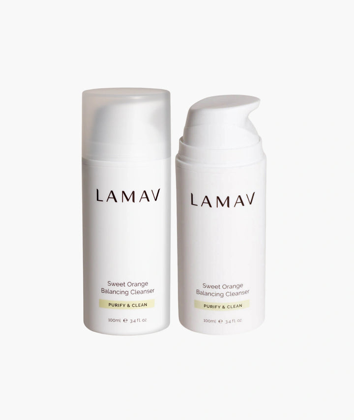 LAMAV Sweet Orange Balancing Cleanser DUO twin-pack, 2 x 100ml organic gel cleanser