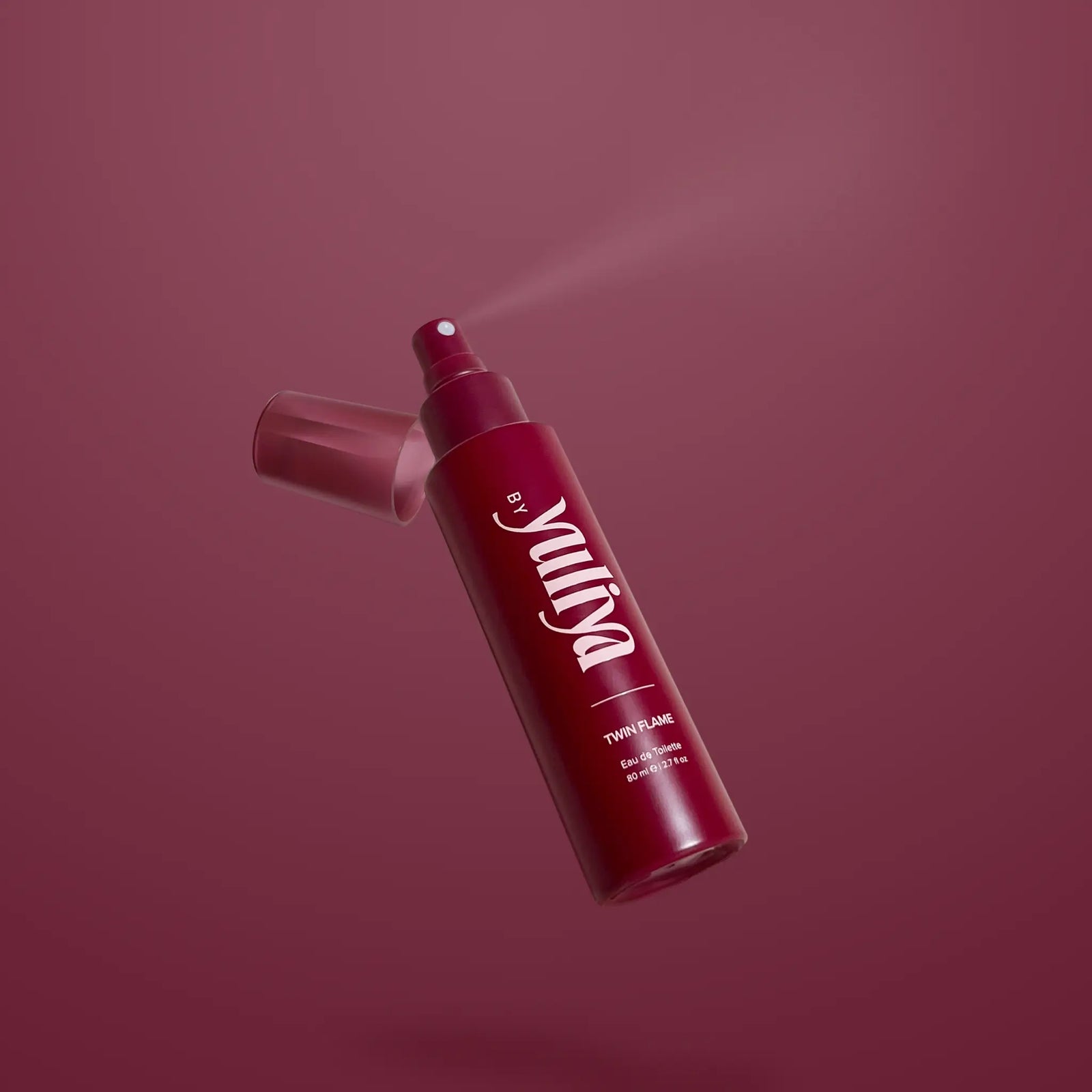 By Yuliya Twin Flame 80ml Perfume Mist, phthalate free perfume a bold and captivating fragrance with warm, sensual notes, designed for long-lasting wear, perfect for date nights and special occasions.