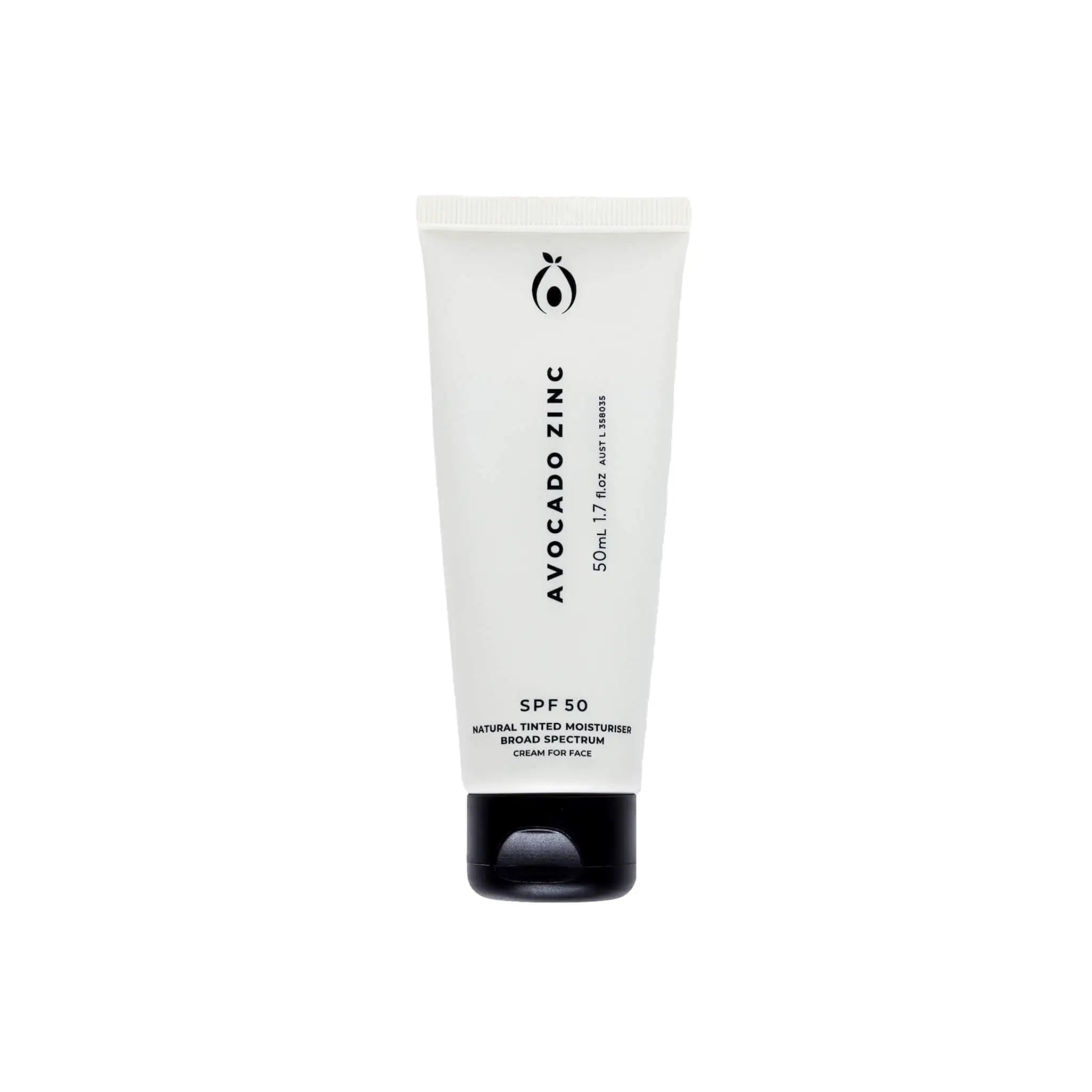 Avocado Zinc SPF 50 Natural Tinted Moisturiser