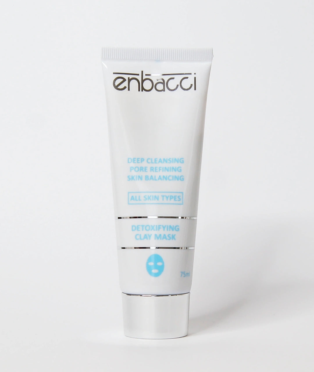 Enbacci Detoxifying Clay Mask 75ml for deep cleansing, pore refining and skin balancing, Australian clay face mask for oily, combination and congested skin.