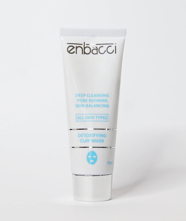 Enbacci Detoxifying Clay Mask 75ml for deep cleansing, pore refining and skin balancing, Australian clay face mask for oily, combination and congested skin.