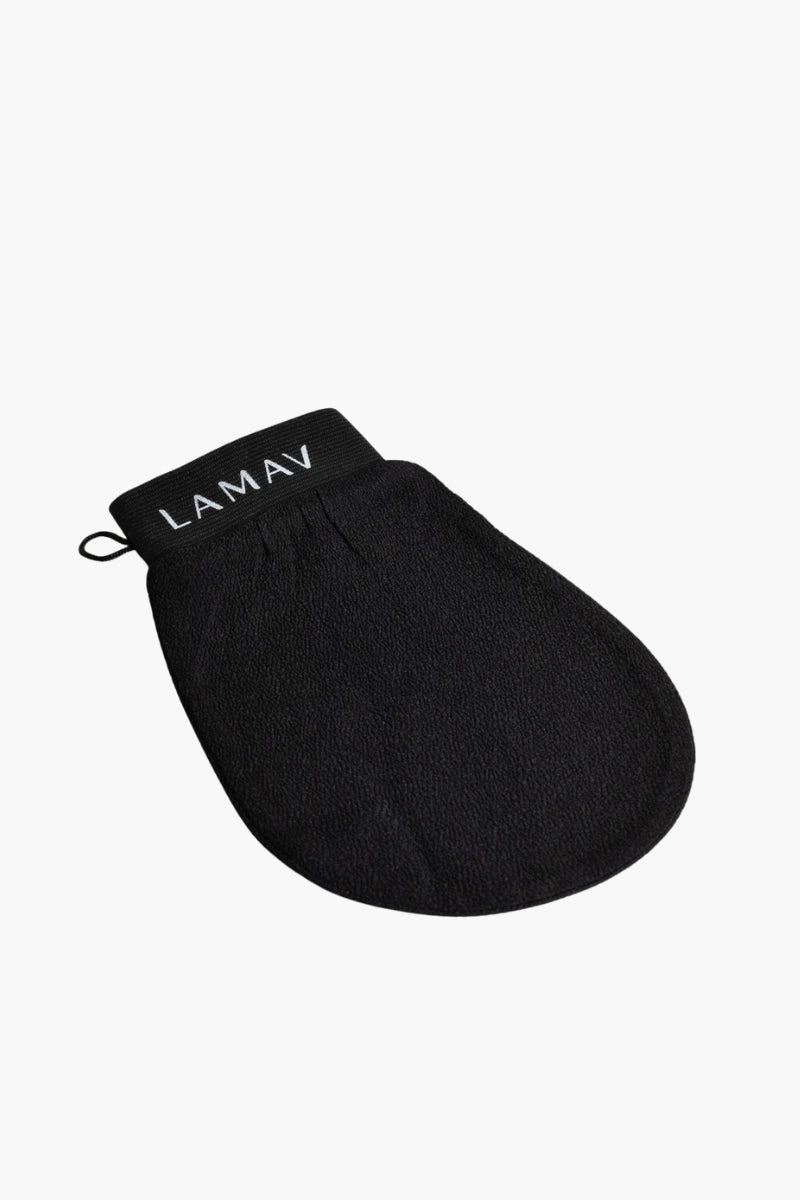 LAMAV Exfoliating Mitt for prepping skin before fake tan