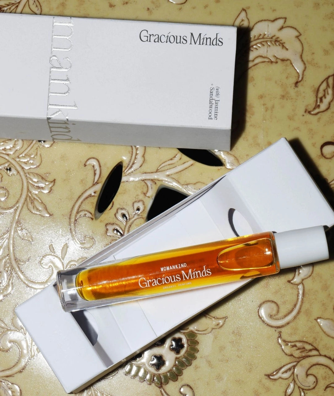 Womankind jasmine and Australian sandalwood organic perfume by Gracious Minds