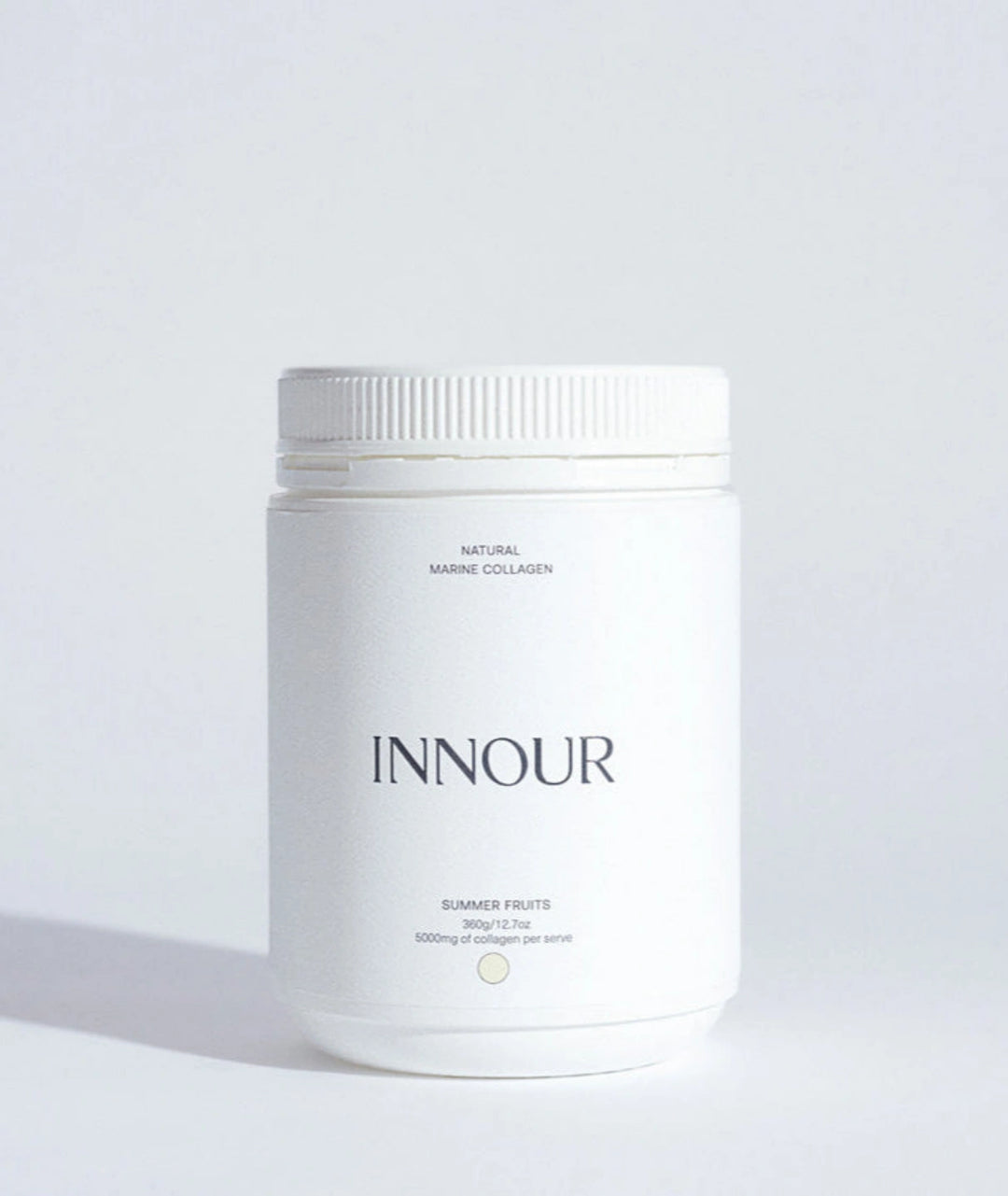 Innour Natural Marine Collagen Summer Fruits 360g premium marine collagen powder supplement formulated to support skin hydration, hair and nail health in Australia.