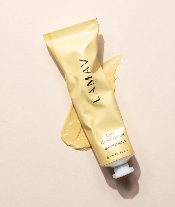 LAMAV Glow Beauty Mask brightening face treatment formulated to help revitalise dull-looking skin, promote a radiant complexion and support a healthy natural glow.