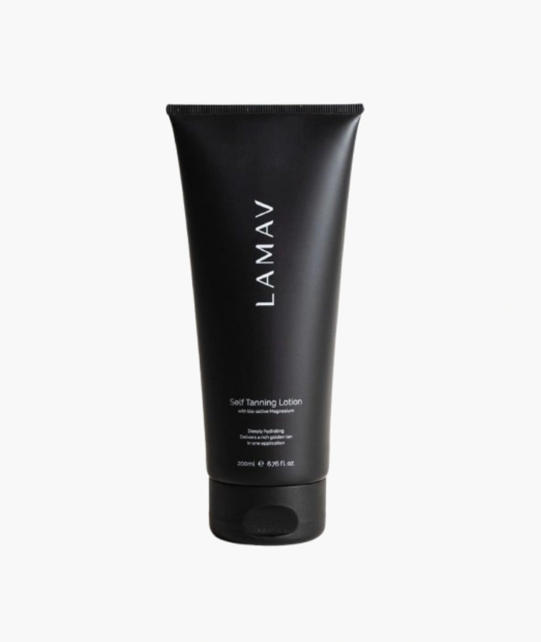 LAMAV Self Tanning Lotion 200ml with bio-active magnesium for a hydrating golden tan.