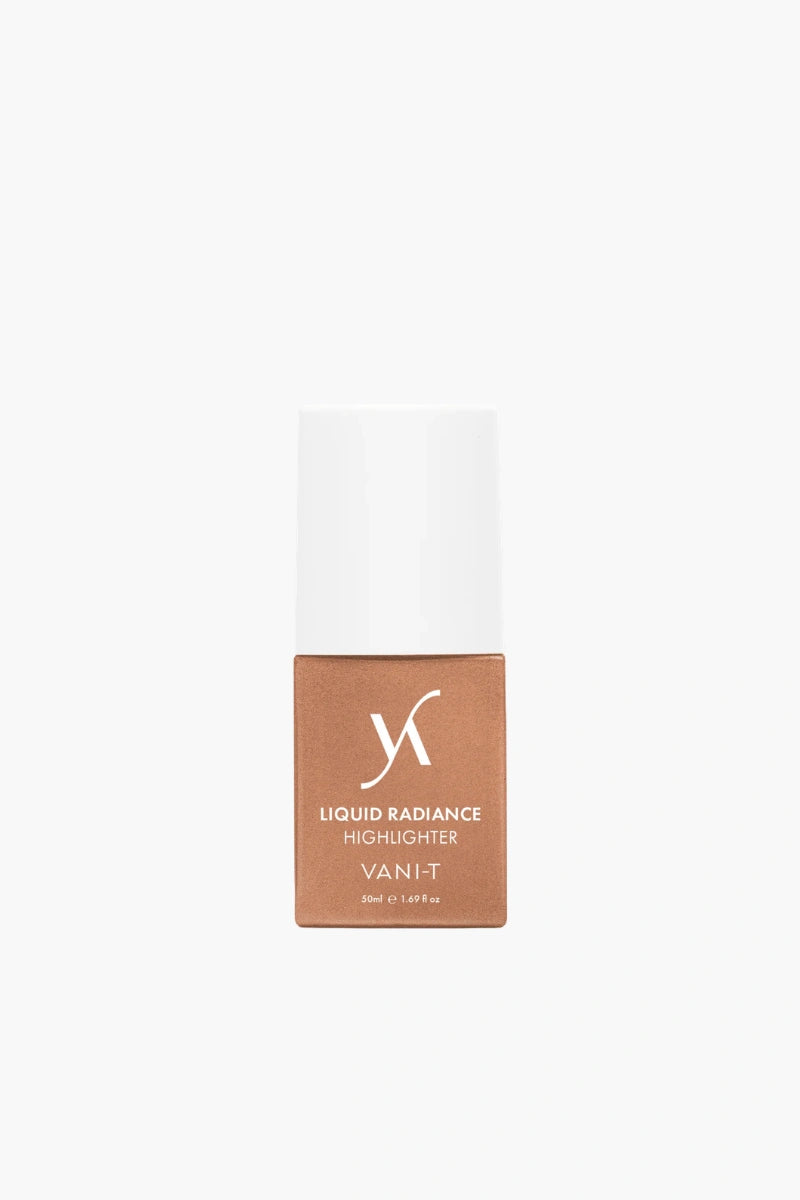 VAN-IT Liquid Radiance Highlighter, a luminous makeup highlighter for a radiant glow, ideal for enhancing makeup looks. Available at VAMS Beauty, your source for Australian beauty products.
