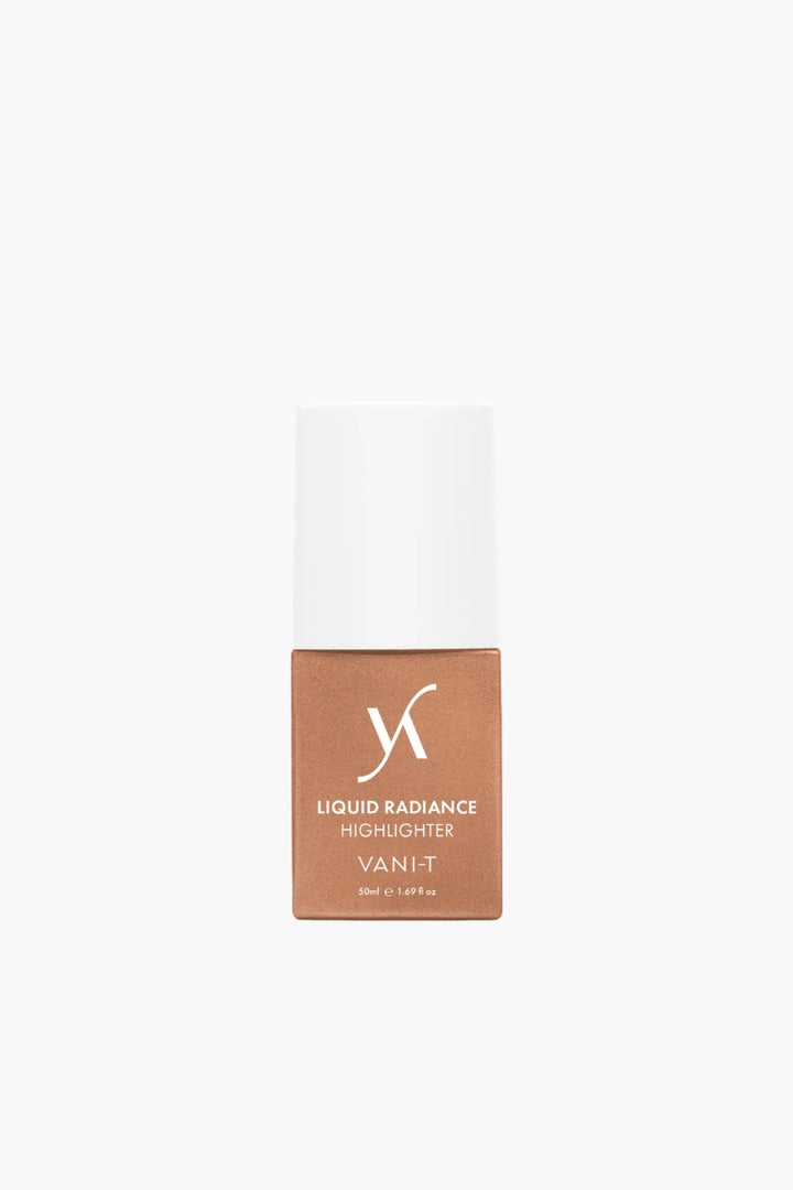 VAN-IT Liquid Radiance Highlighter, a luminous makeup highlighter for a radiant glow, ideal for enhancing makeup looks. Available at VAMS Beauty, your source for Australian beauty products.