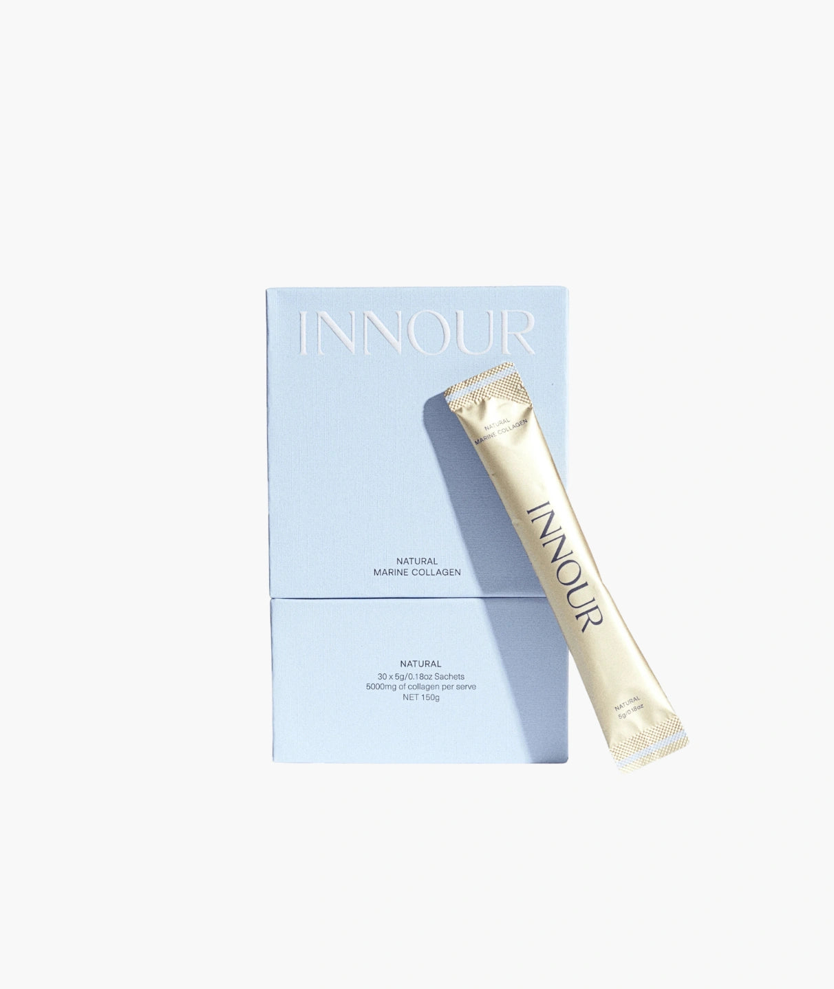 Innour Natural Marine Collagen Natural 30 Sachets featuring premium marine collagen powder sachets designed to support skin hydration, hair and nail health in Australia.