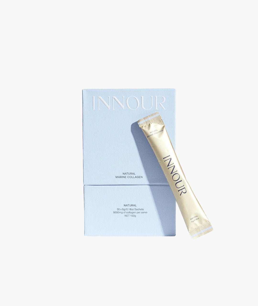 Innour Natural Marine Collagen Natural 30 Sachets featuring premium marine collagen powder sachets designed to support skin hydration, hair and nail health in Australia.
