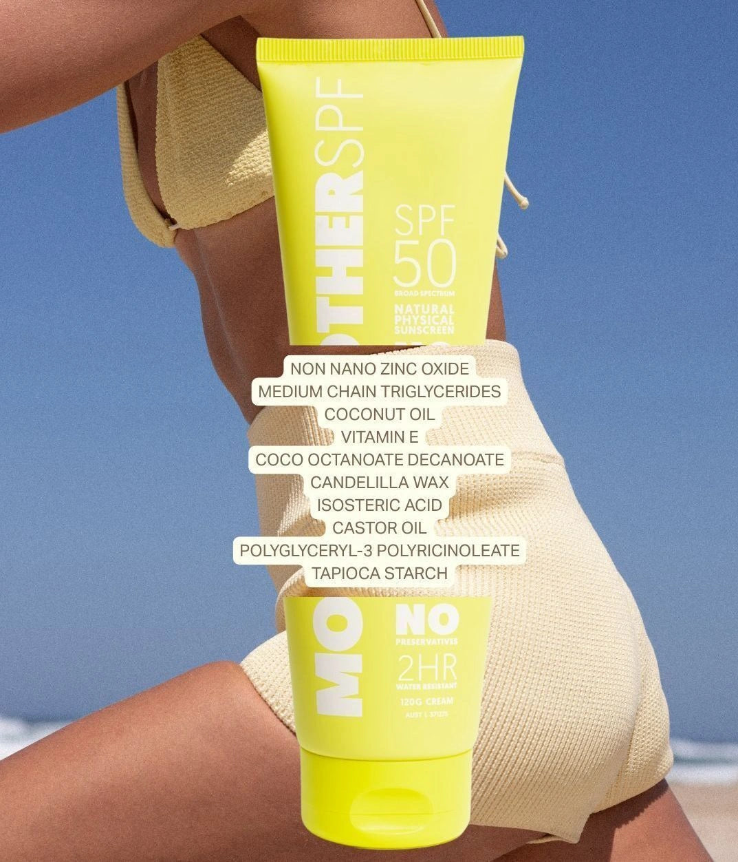 Mother SPF Face + Body SPF 50 face and body sunscreen designed for Australian sun protection and daily wear