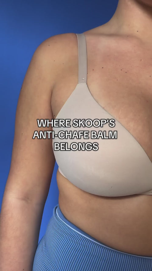 How to use anti chafe balm from Skoop Skincare