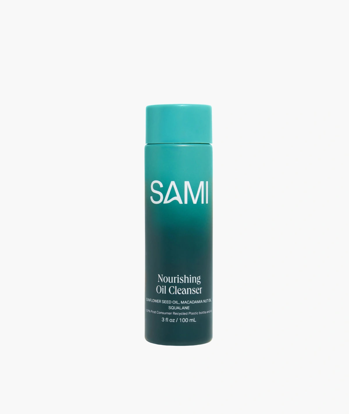 Nourishing Oil Cleanser by SAMI — 100ml green recycled bottle with squalane | gently cleanses & hydrates