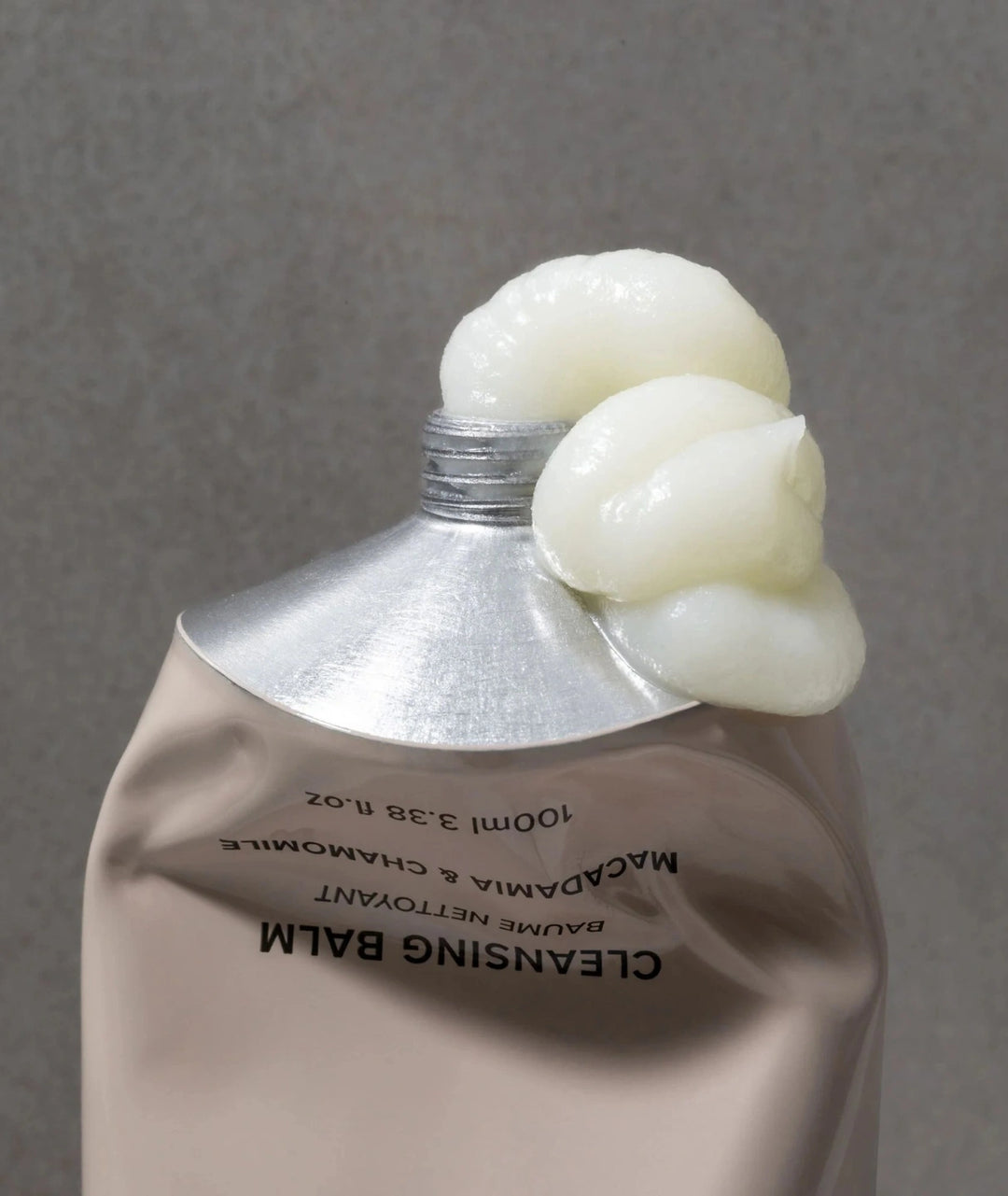 Rich texture of Saya Cleansing Balm with macadamia and chamomile for nourishing, gentle facial cleansing.