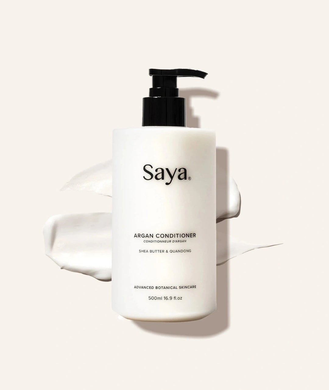Saya Natural Hair Conditioner 500ml with Argan Oil, Shea Butter and Quandong for soft, healthy hair.