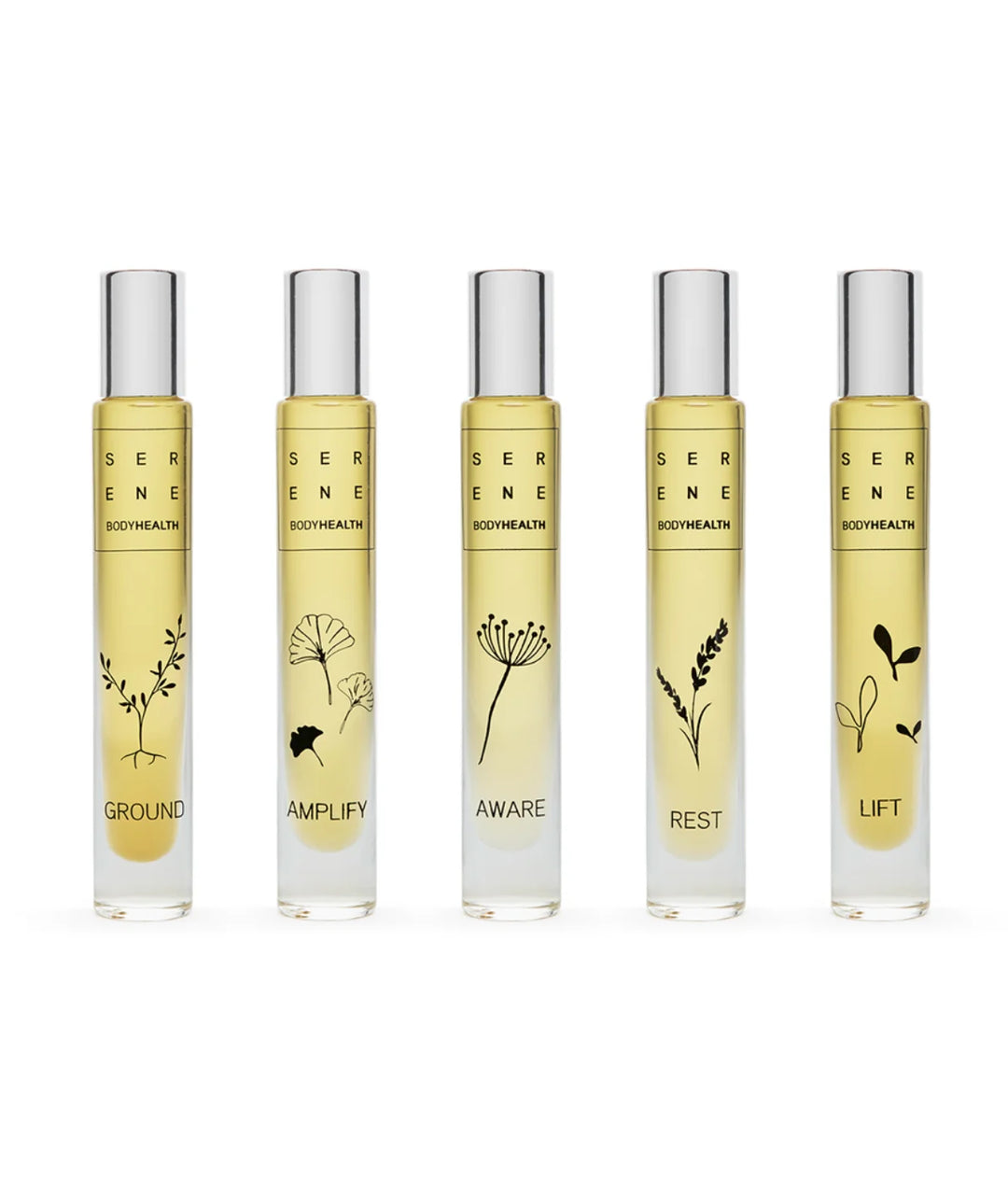 Serene Bodyhealth Essential Oil Rollerballs — full collection of five scents | Natural aromatherapy blends