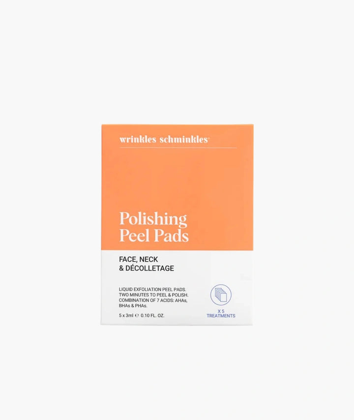 Wrinkles Schminkles Polishing Peel Pads exfoliating face peel pads with AHAs BHAs and PHAs